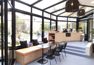 espace coworking avec terrasse et jardin a boulogne billancourt